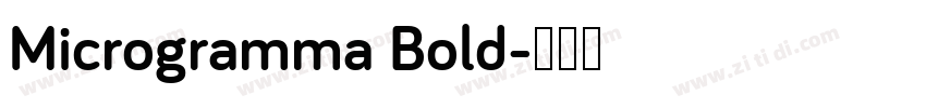Microgramma Bold字体转换